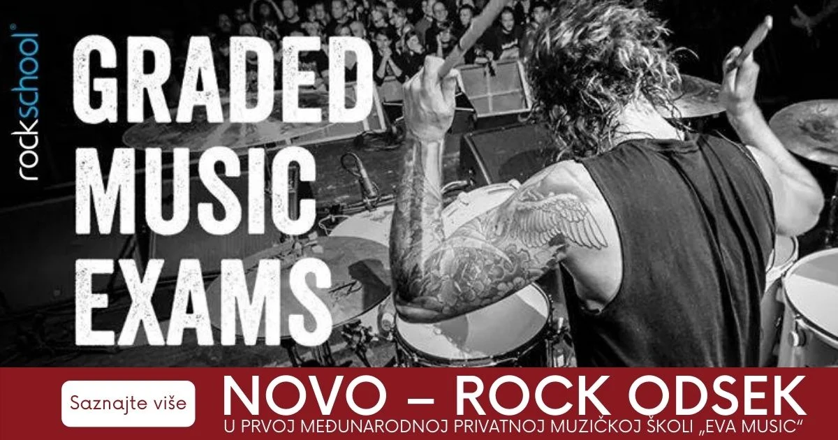 Rock odsek u prvoj međunarodnoj privatnoj muzičkoj školi „Eva Music“